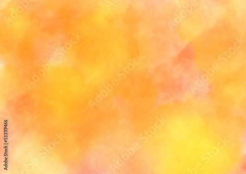 温かそうなやわらかい滲んだピンクと黄色の背景素材