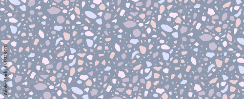 blue Terrazzo Cement textur...