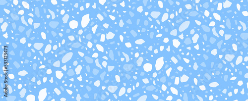 blue Terrazzo Cement textur...