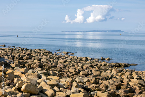 View of Kimmeridge Bay on the Isle of Purbeck in Dorset