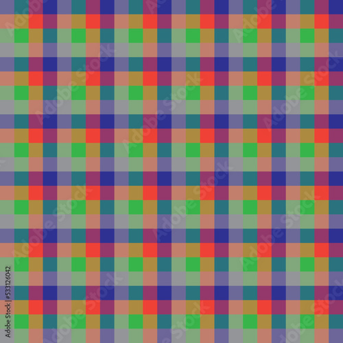 Seamless grid  pattern design. Ornament pattern suitable for fabric, illustration, paper print, wallpaper. classic colour style.