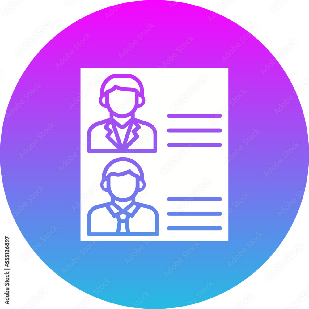 Candidates Gradient Circle Glyph Inverted Icon Candidates Gradient Circle Glyph Inverted Icon