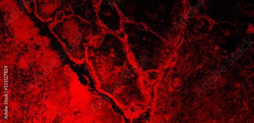 Beautiful And Attractive Abstract Dark Red Plastered Concrete Wall Background. © Adam