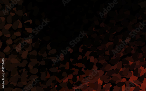 Dark Orange vector texture with abstract forms.