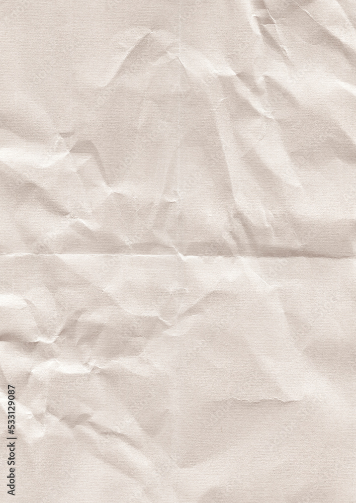 Fototapeta premium Texture Crumpled Paper Blush Cream