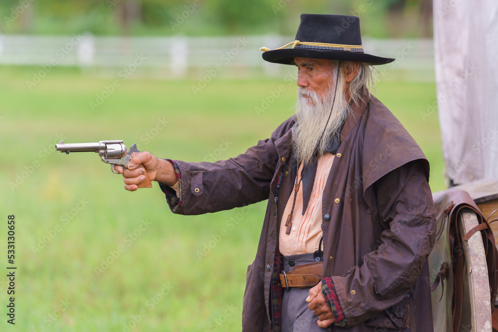 cowboy with a gun