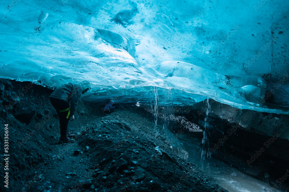 Ice Cave In the Vatnajökull Glacier (Iceland)