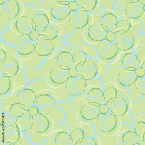 Seamless fabric of  floral Line Pattern Vector, like ornament vector. Suit for package design, wallpaper, fashion print.