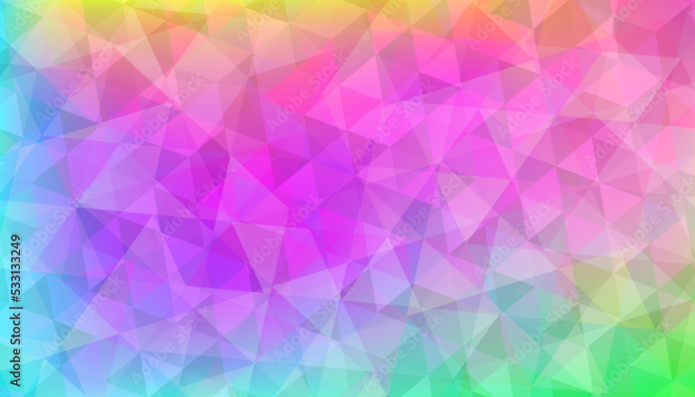 Fototapeta premium Geometric bright abstract background. Crumpled paper. Background design for magazine, book, banner. Vector.