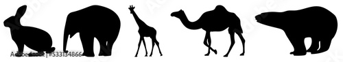 Photography Animals silhouettes set