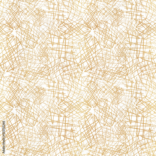 Abstract seamless pattern. Golden glitter on transparent background. (pattern: sp07b)
