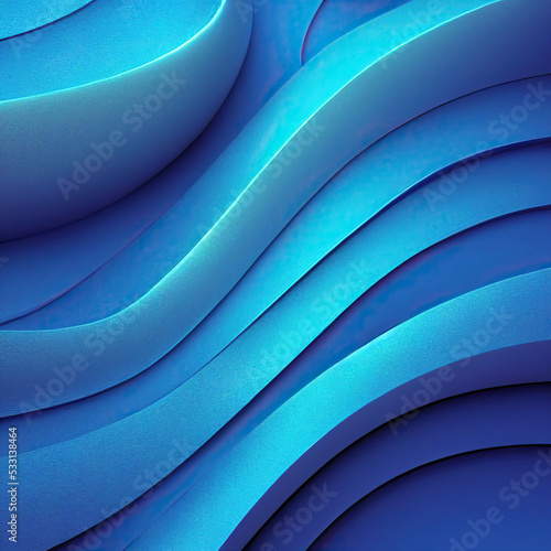 Curvy creative abstract wavy effects color curves blue flow minimalist luxury stylish trendy colorful waves art modern premium design simple illustration background.