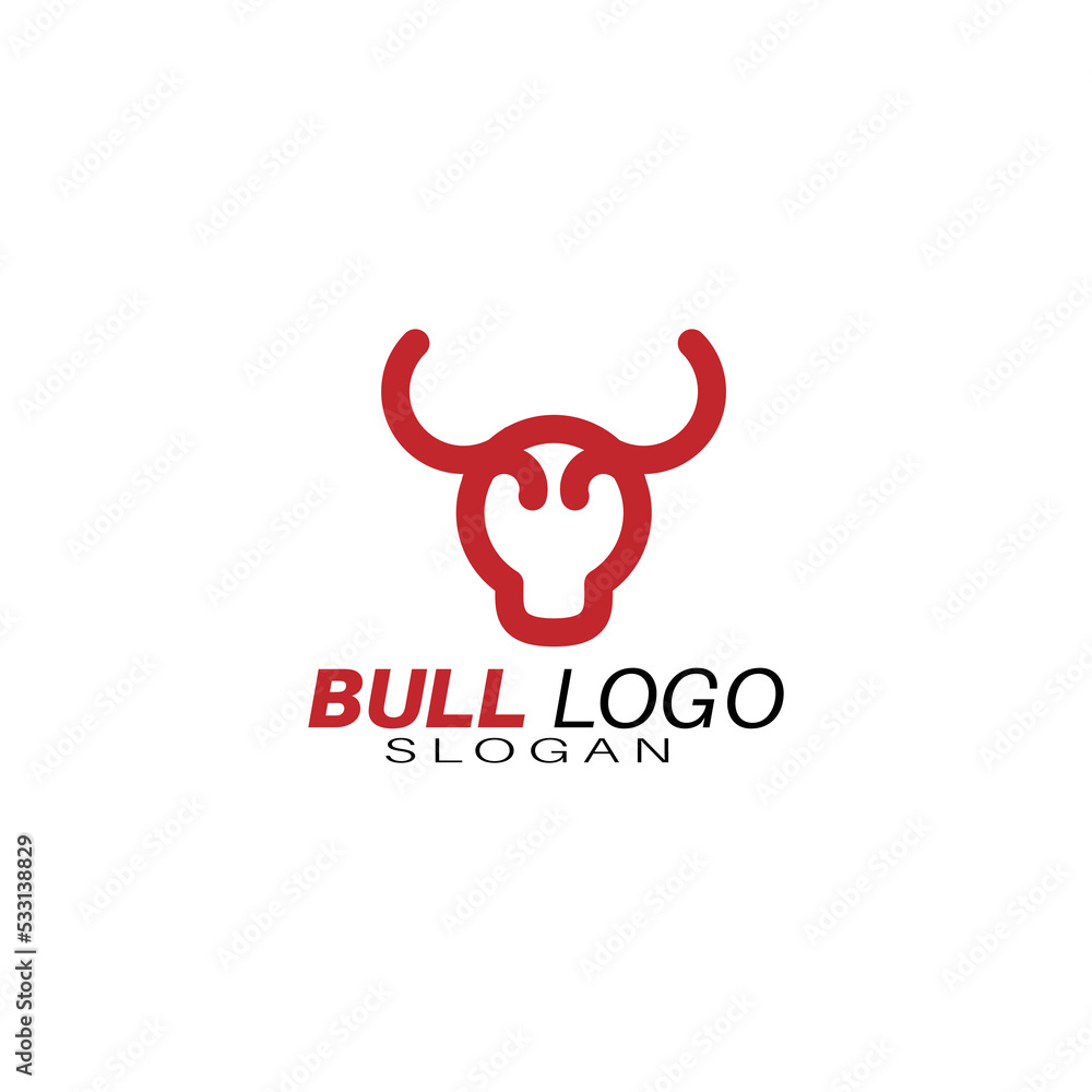 Head Buffalo Bull Elegant Logo Symbol Design Illustration Vector for Company Head Buffalo Bull Elegant Logo Symbol Design Illustration Vector for Company