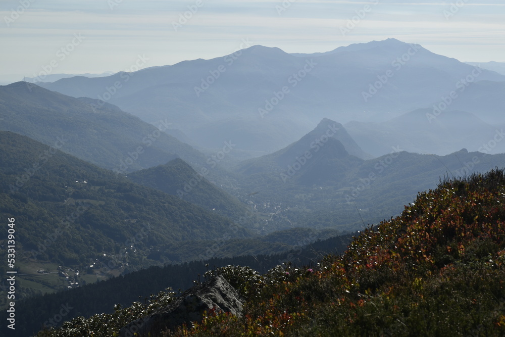 paysage de montagne en Ariège depuis le Col de Port