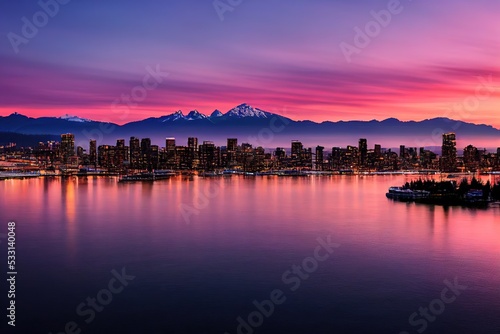 Beautiful view of downtown Vancouver skyline © Rarity Asset Club