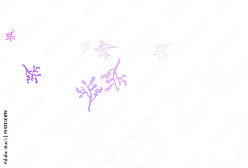 Light Pink, Blue vector abstract backdrop with sakura. Light Pink, Blue vector abstract backdrop with sakura.