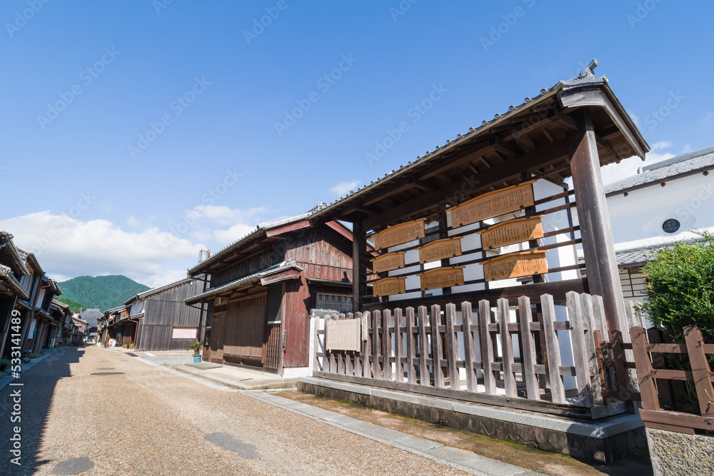 関宿の高札場(三重県亀山市) 関宿の高札場(三重県亀山市)