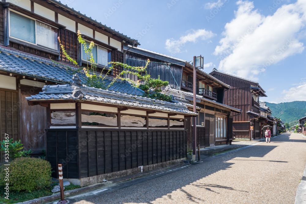 関宿の古い町並み（三重県亀山市）