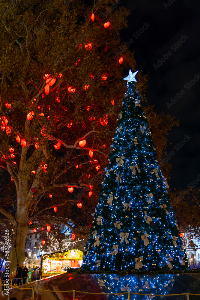Christmas tree in Vienna, Austria