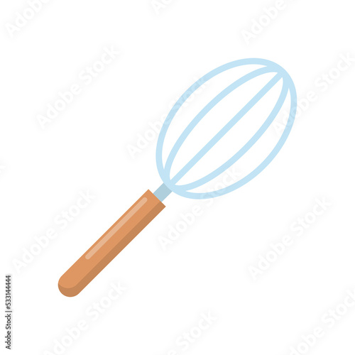 Vector graphic of whisk. Dough beater illustration with flat design style. Suitable for content design assets