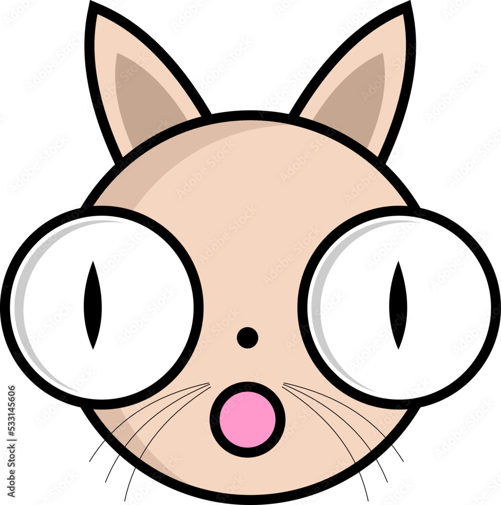 Obraz premium cute cat face 