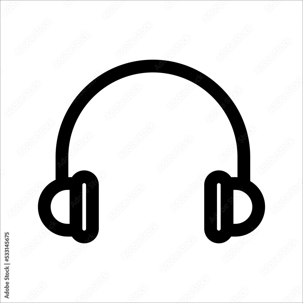 Headphone Icon Vector Illustration Design Headphone Icon Vector Illustration Design