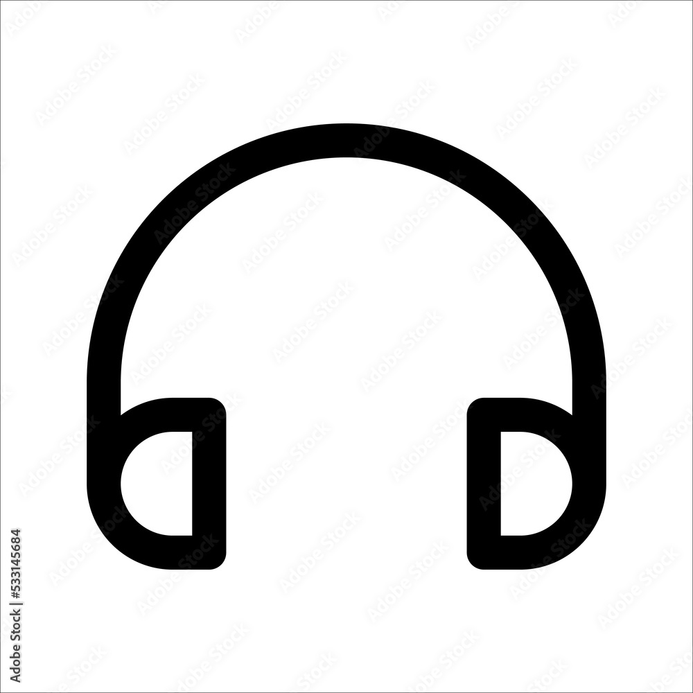 Headphone Icon Vector Illustration Design Headphone Icon Vector Illustration Design