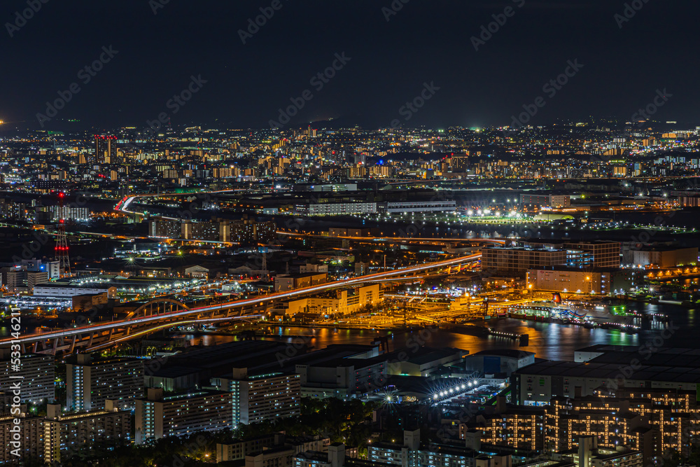 Obraz premium 都市夜景