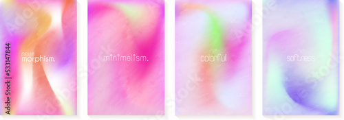 Minimalistic nude tones pastel soft abstract background set. Trendy soft grain gradient illustration wallpaper for website, skin care, beauty, fashion, etc.