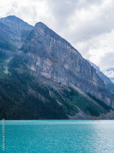 lake louise and mountains in banff national park