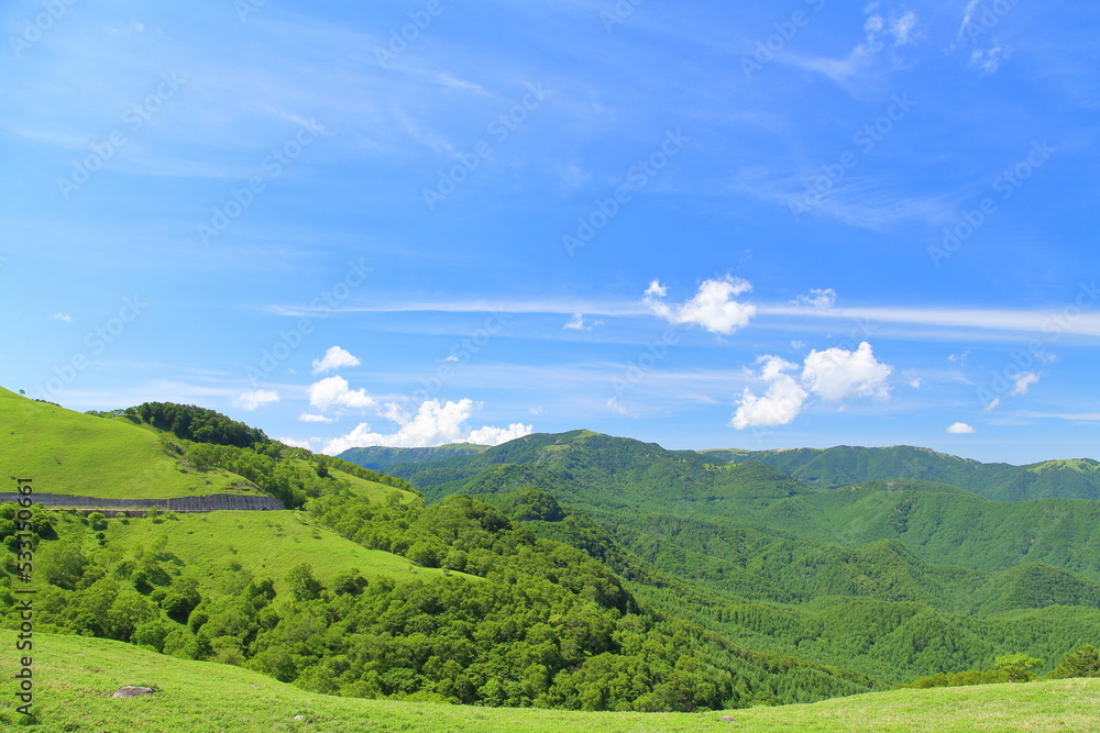 Grass field, Mountains, Natural landscape