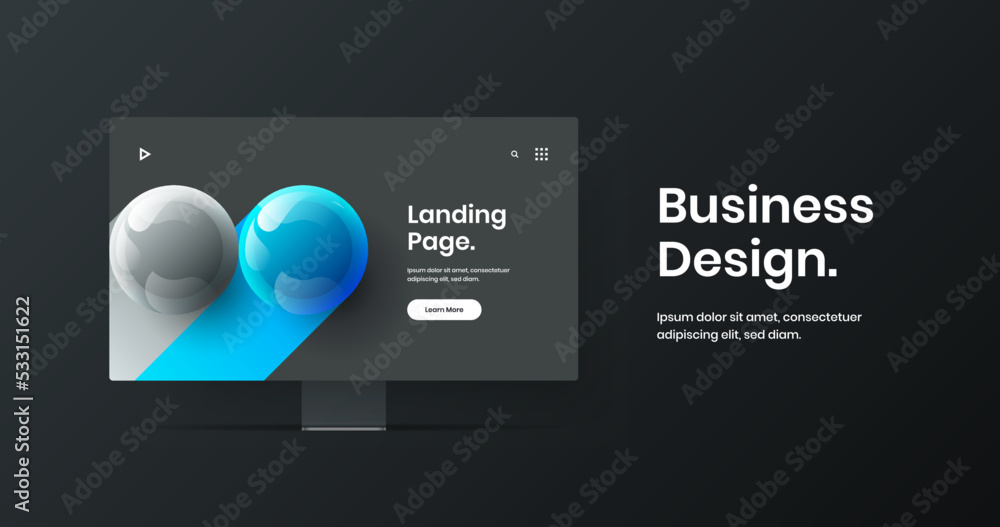 Abstract display mockup website template. Original presentation design vector illustration. Abstract display mockup website template. Original presentation design vector illustration.