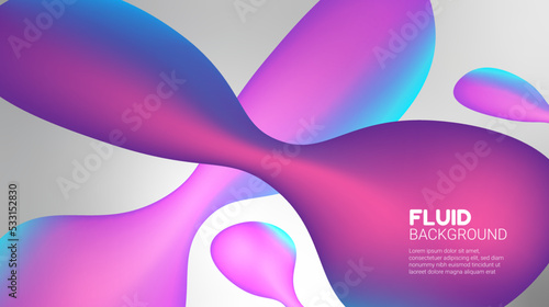 Modern Trendy fluid gradient background, colorful abstract liquid 3d shapes. Futuristic design wallpaper for banner, poster, cover, flyer, presentation, advertising, landing page 