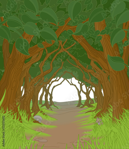 Forest Background Fairytale...