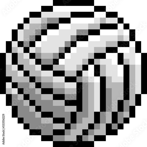 Volley Ball Pixel Art Eight...