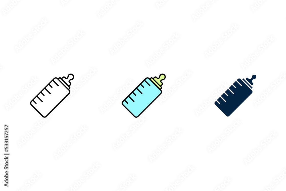 feeding bottle icon. Simple element illustration. feeding bottle concept outline symbol design. feeding bottle icon. Simple element illustration. feeding bottle concept outline symbol design.