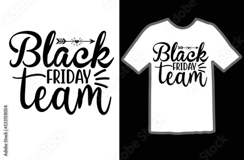 Black Friday team svg design