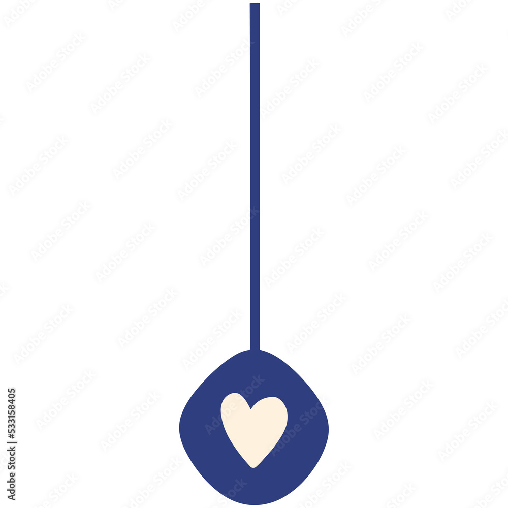 Christmas and New Year Hanging Ornament Illustration Christmas and New Year Hanging Ornament Illustration