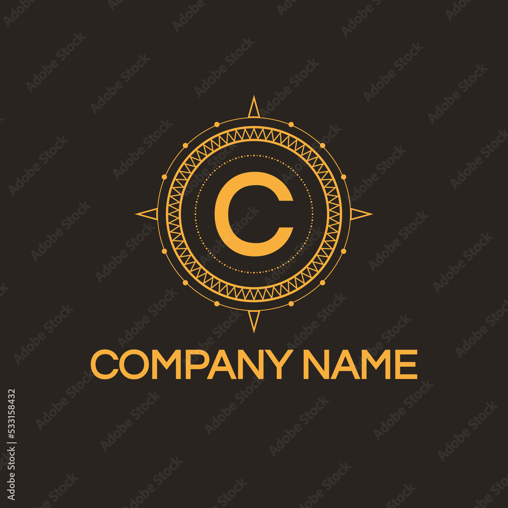 Fototapeta premium Letter C Logo Design Template. Vector illustration
