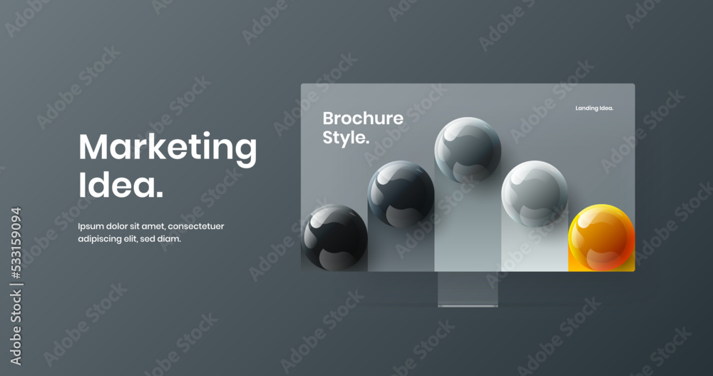 Unique site design vector layout. Abstract desktop mockup presentation template. Unique site design vector layout. Abstract desktop mockup presentation template.