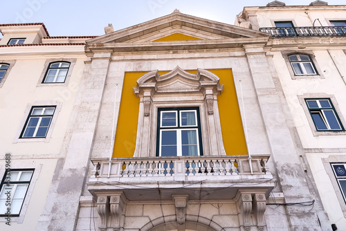 Beautiful architecture of Arco do Bandeira in Lisbon