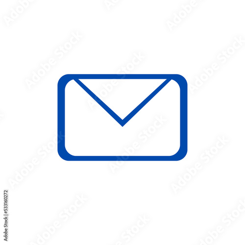blue icon on white