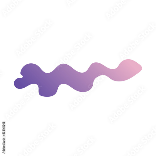 abstract organic shape decoration gradient