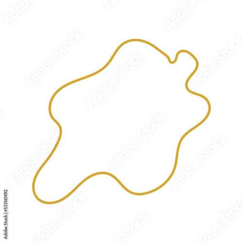 abstract minimalist blob shape decoration