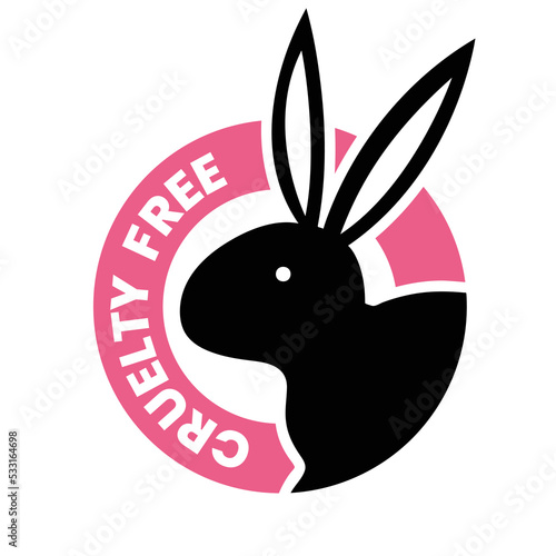 Black and Pink Cruelty Free Icon 2