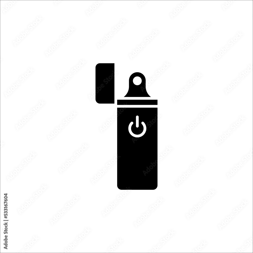 Lighter icon vector. Thin line lighter outline icon vector illustration on white background. Lighter icon vector. Thin line lighter outline icon vector illustration on white background.