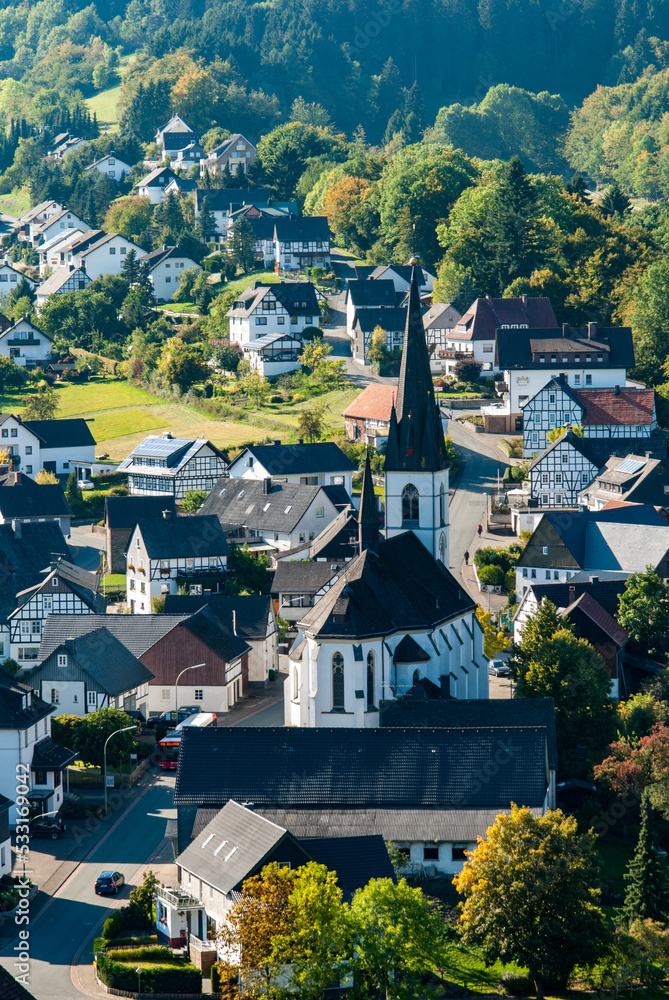 Blick über Düdinghausen, Hochsauerland Blick über Düdinghausen, Hochsauerland