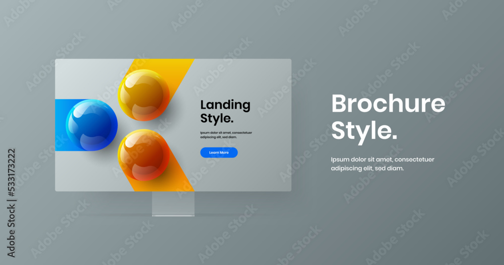Simple web project design vector layout. Original computer display mockup site screen template. Simple web project design vector layout. Original computer display mockup site screen template.