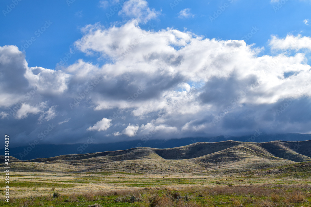 Clouds over Caliente Range Mountains, Carrizo Plain Clouds over Caliente Range Mountains, Carrizo Plain