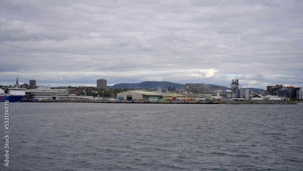8k video industrial port harbor Oslo Norway 8k video industrial port harbor Oslo Norway